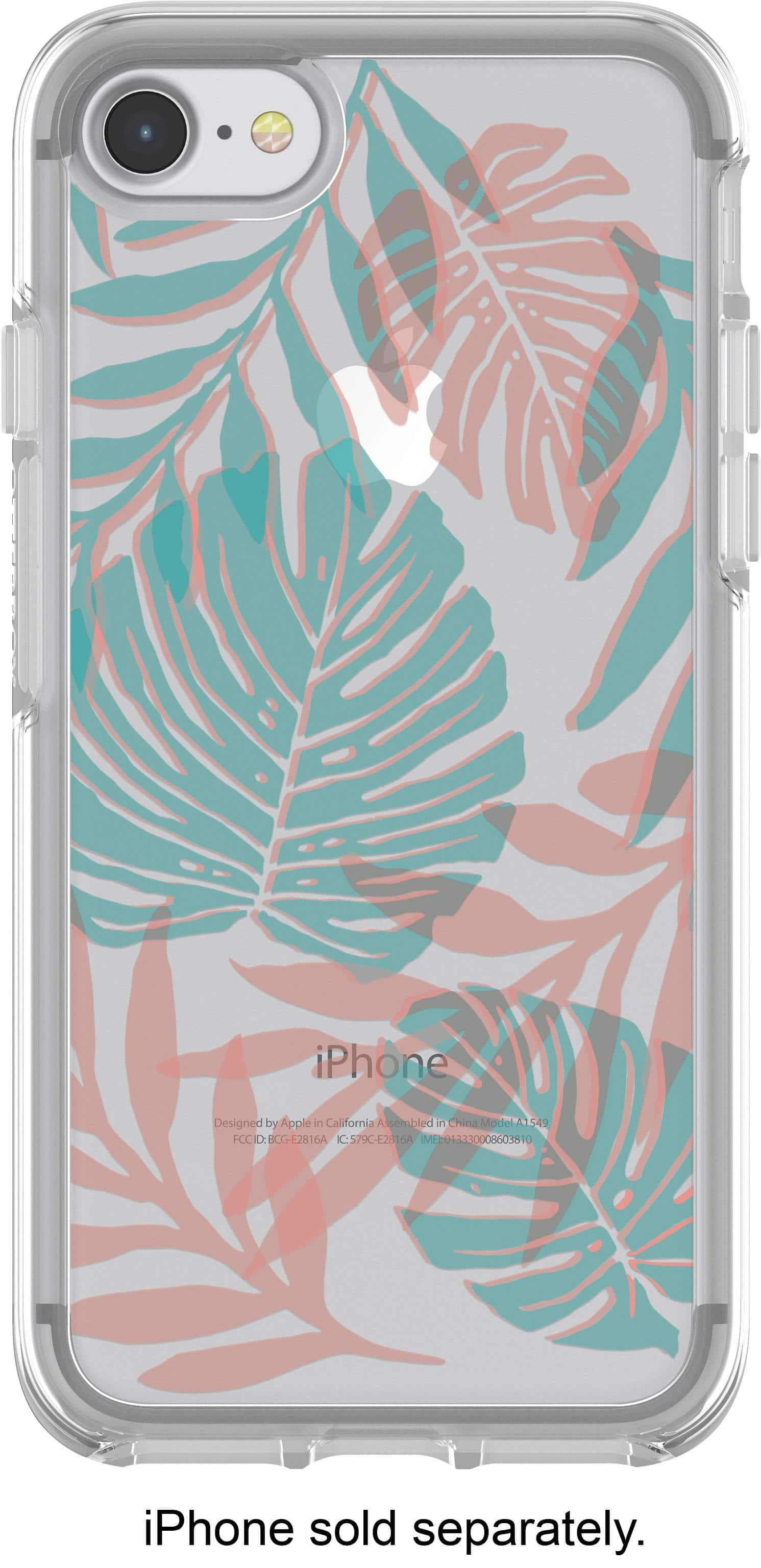 Alt View 1. OtterBox - Symmetry Series Case for Apple® iPhone® 7 and 8 - Clear/Easy Breezy.