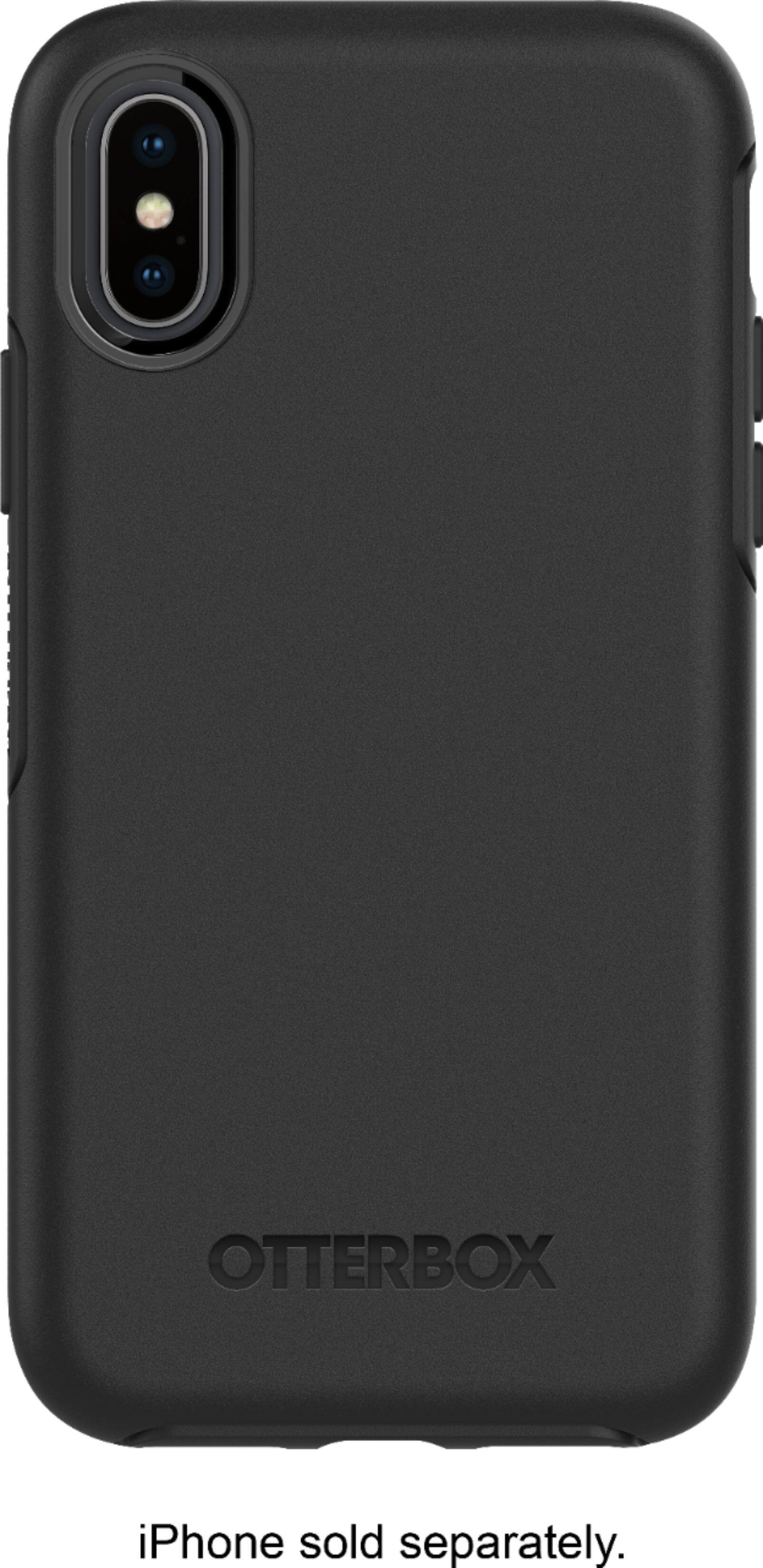 Alt View 16. OtterBox - Symmetry Series Case for Apple® iPhone® X and XS - Black.