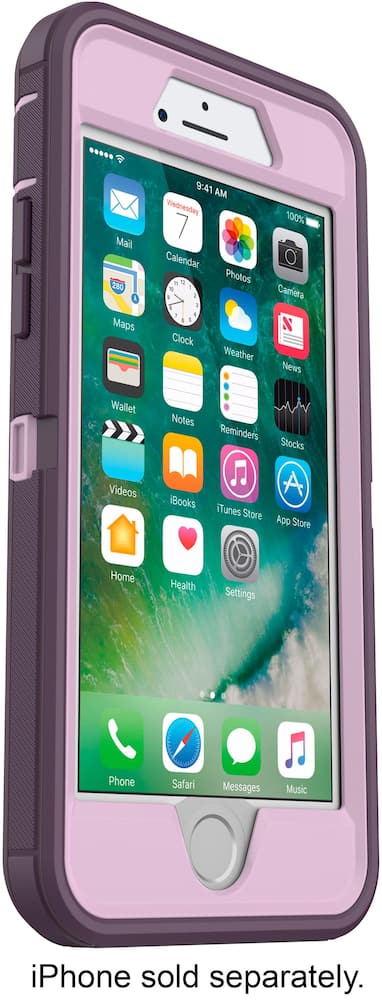 defender series case for apple iphone 7 plus and iphone 8 plus - purple