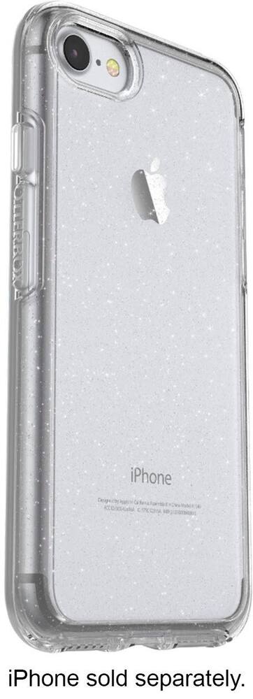 symmetry series case for apple iphone 7 and iphone 8 - clear/flake symmetry series case for apple iphone 7 and iphone 8 - clear/flake
