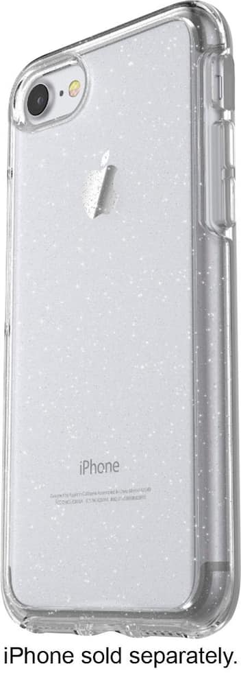 symmetry series case for apple iphone 7 and iphone 8 - clear/flake symmetry series case for apple iphone 7 and iphone 8 - clear/flake