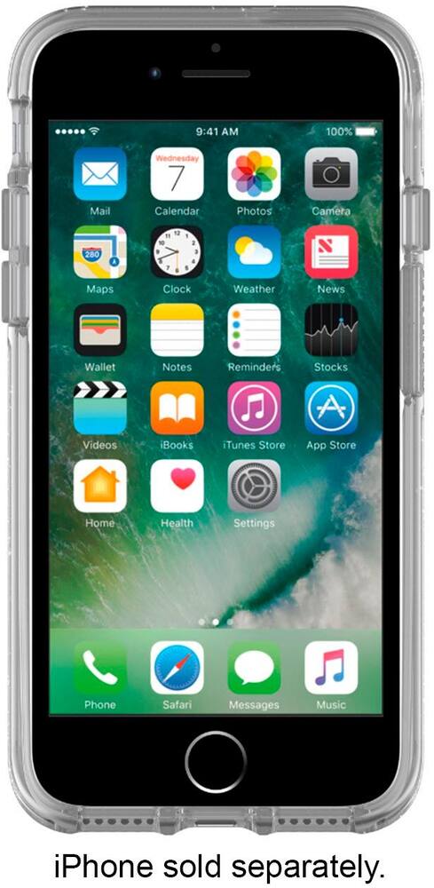 symmetry series case for apple iphone 7 and iphone 8 - clear/flake symmetry series case for apple iphone 7 and iphone 8 - clear/flake