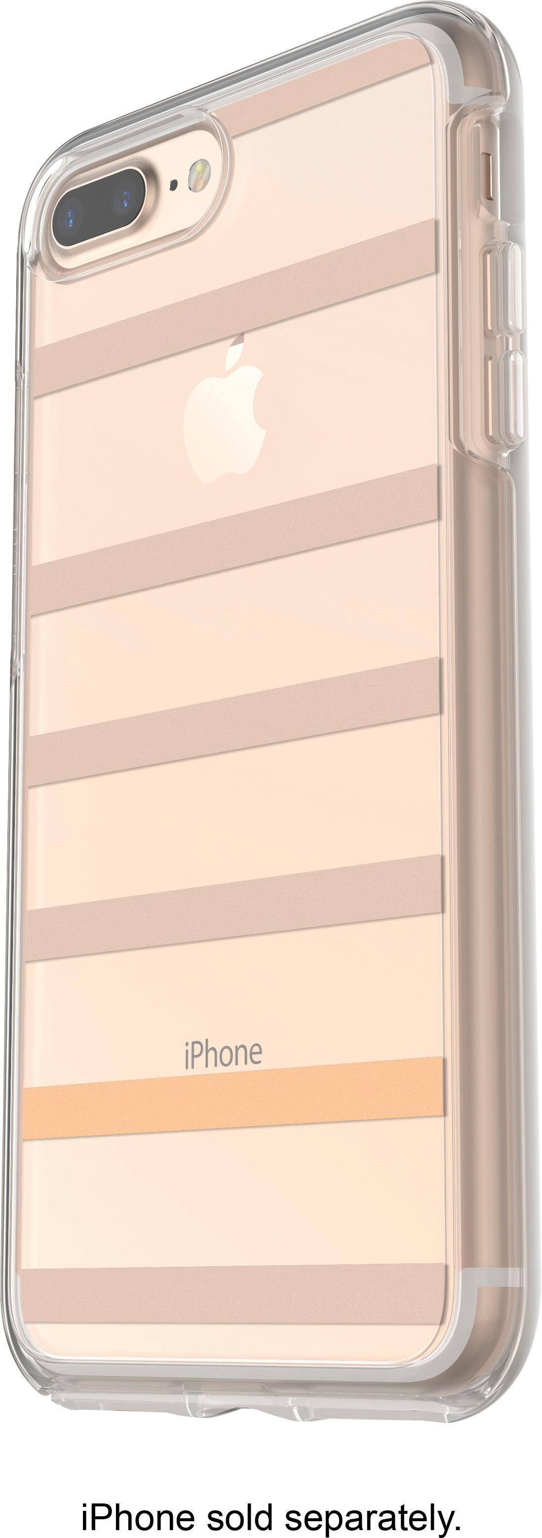 Front. OtterBox - Symmetry Series Case for Apple® iPhone® 7 Plus and 8 Plus - Clear/inside the lines.