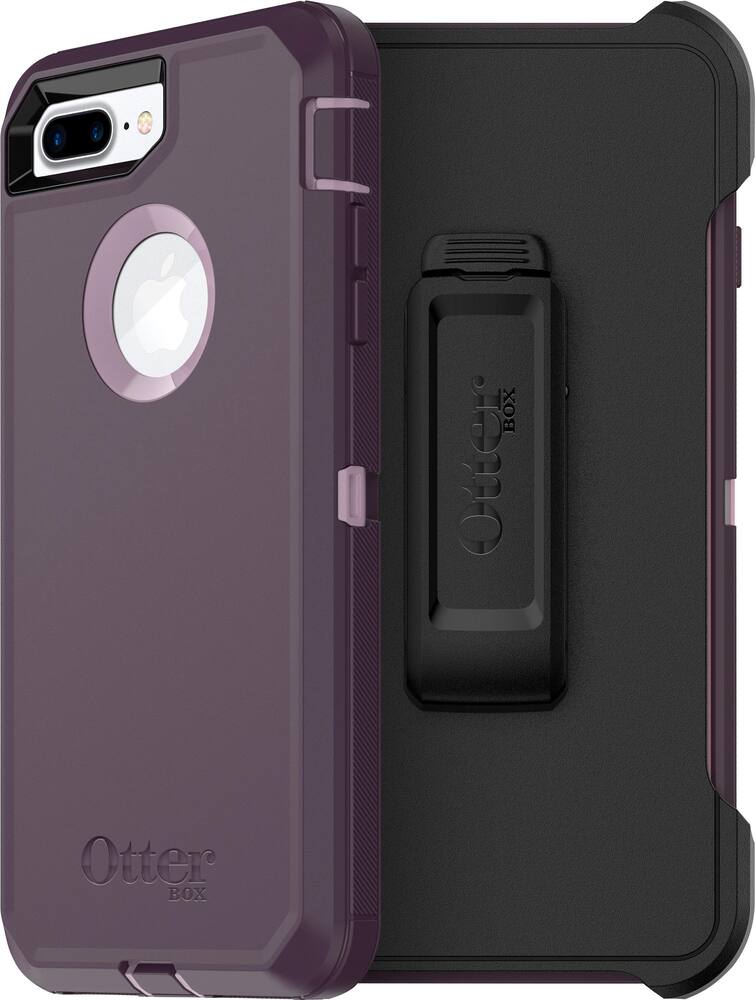 defender series case for apple iphone 7 and iphone 8 - purple