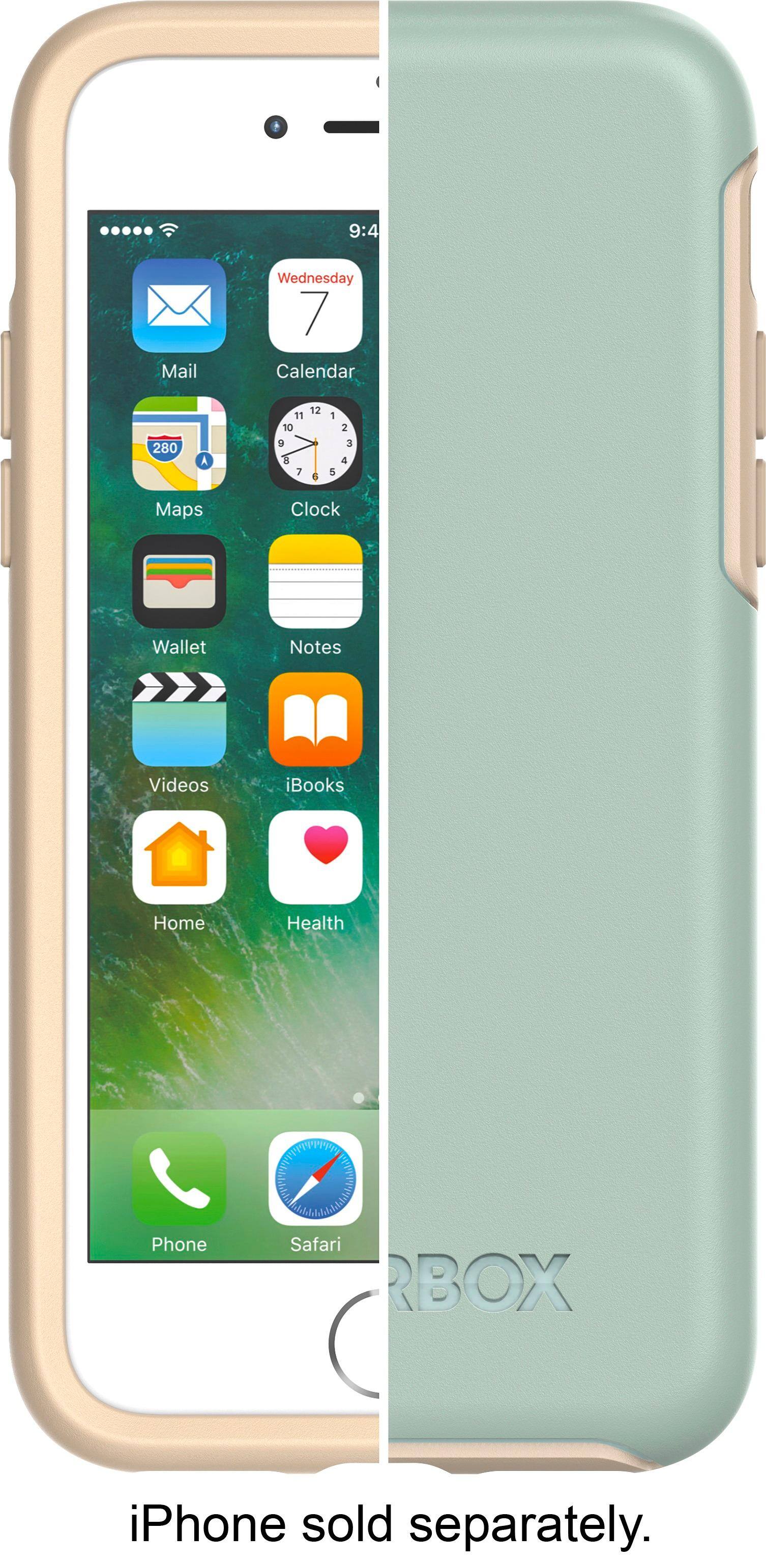 Alt View 11. OtterBox - Symmetry Series Case for Apple® iPhone® 7 and 8 - Gray/Blue.