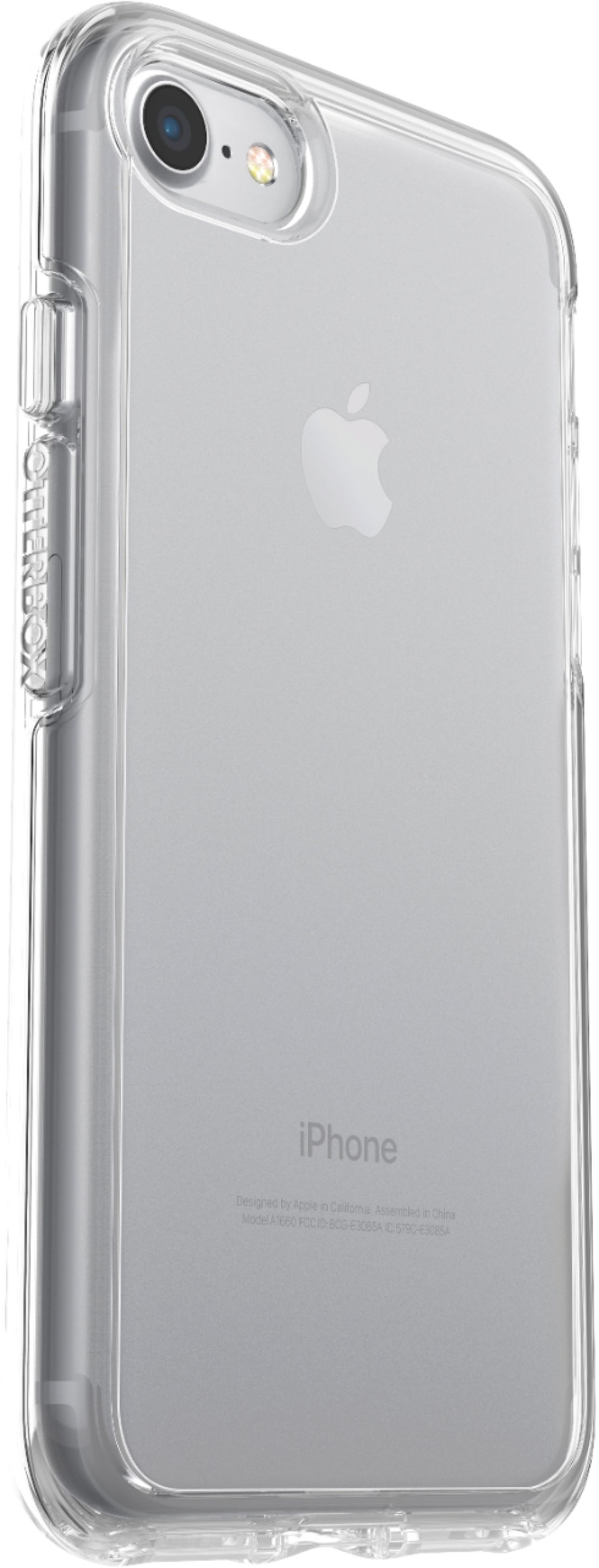 Angle View: OtterBox - Symmetry Series Case for Apple® iPhone® 7, 8 and SE (2nd generation) - Clear