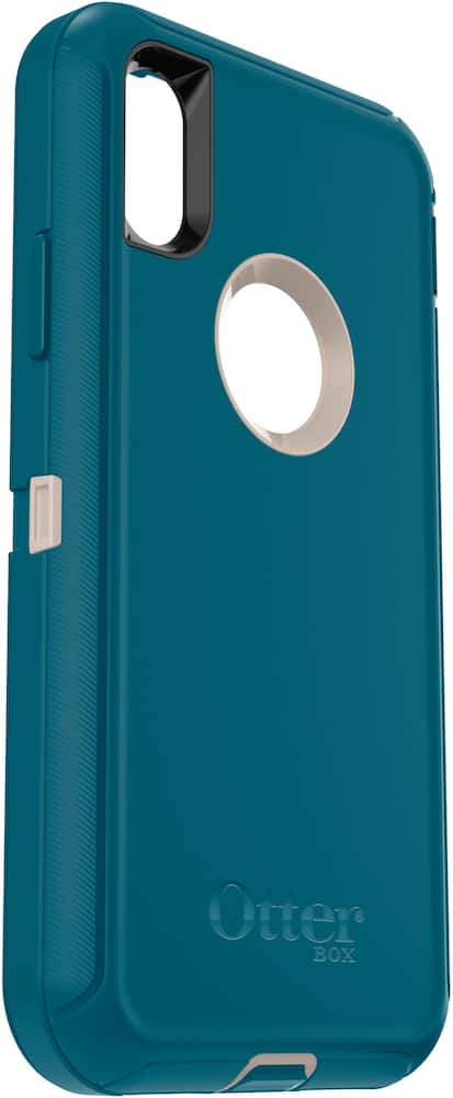 defender series modular case for apple iphone x and xs - blue/beige defender series modular case for apple iphone x and xs - blue/beige