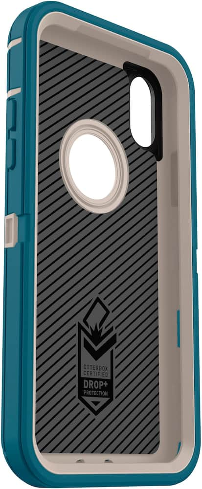 defender series modular case for apple iphone x and xs - blue/beige