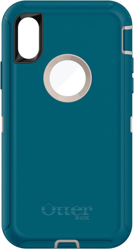 defender series modular case for apple iphone x and xs - blue/beige defender series modular case for apple iphone x and xs - blue/beige