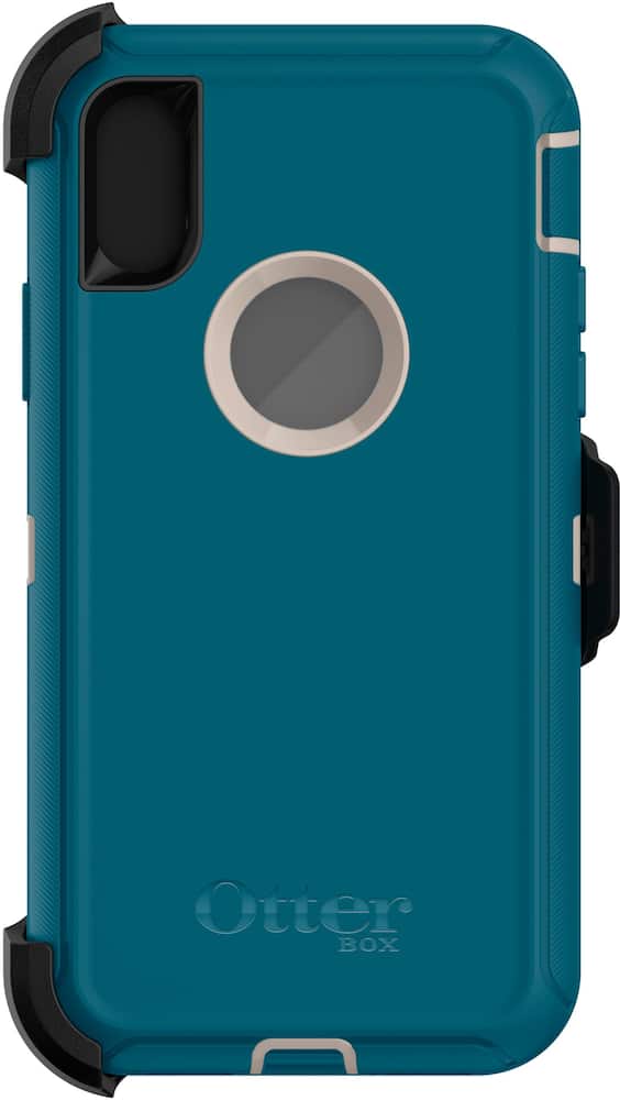 defender series modular case for apple iphone x and xs - blue/beige defender series modular case for apple iphone x and xs - blue/beige