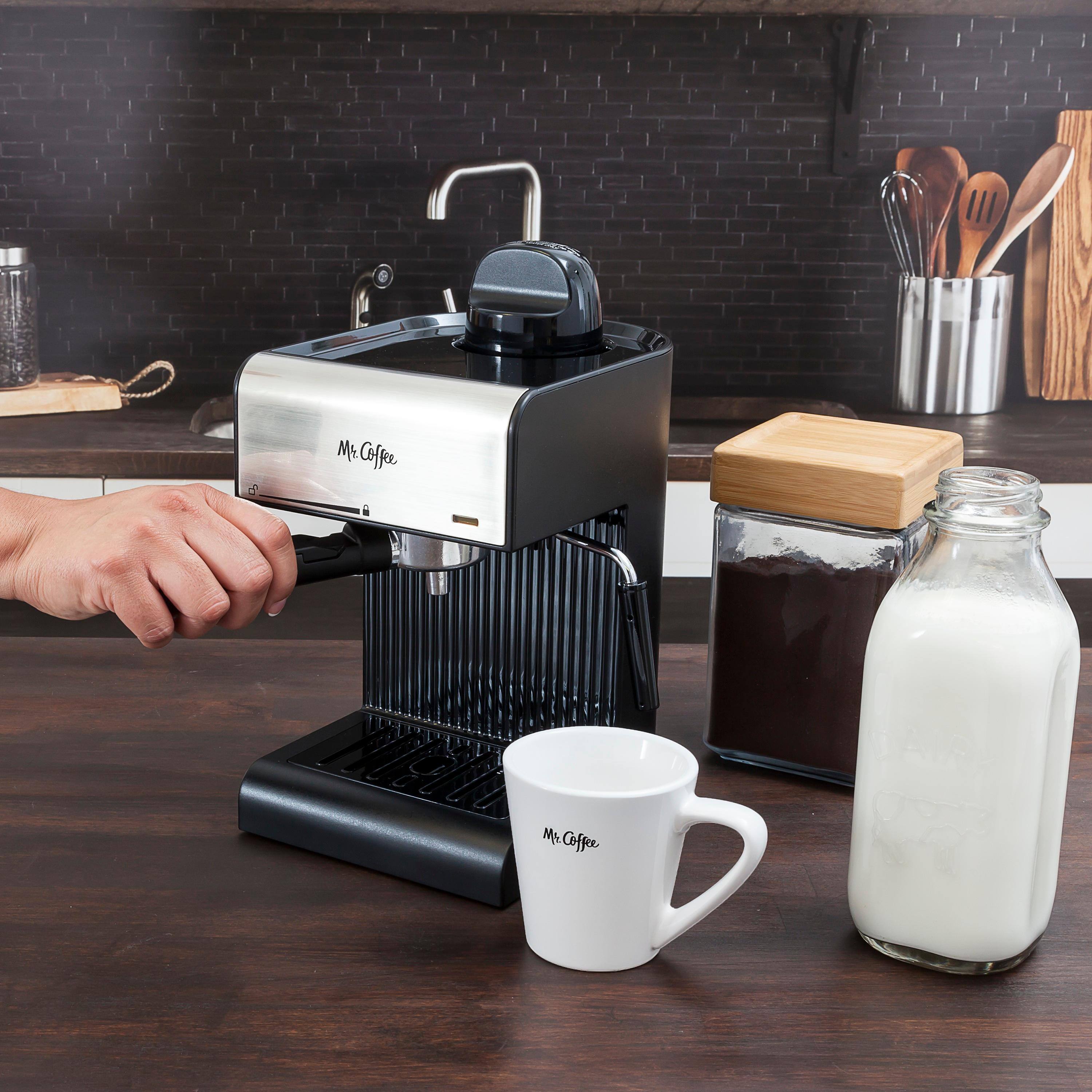 Alt View 13. Mr. Coffee - Steam Espresso Maker/Coffee Maker/Milk Frother - Black.