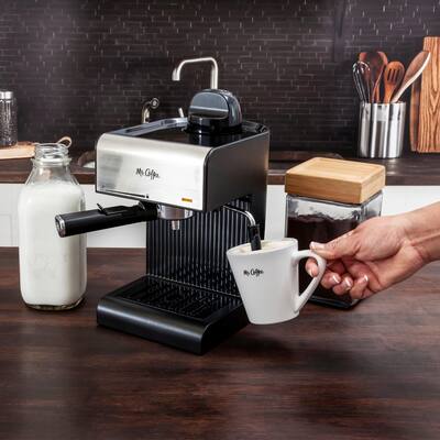 Coffee Steam Espresso Maker/Coffee Maker/Milk Frother Black