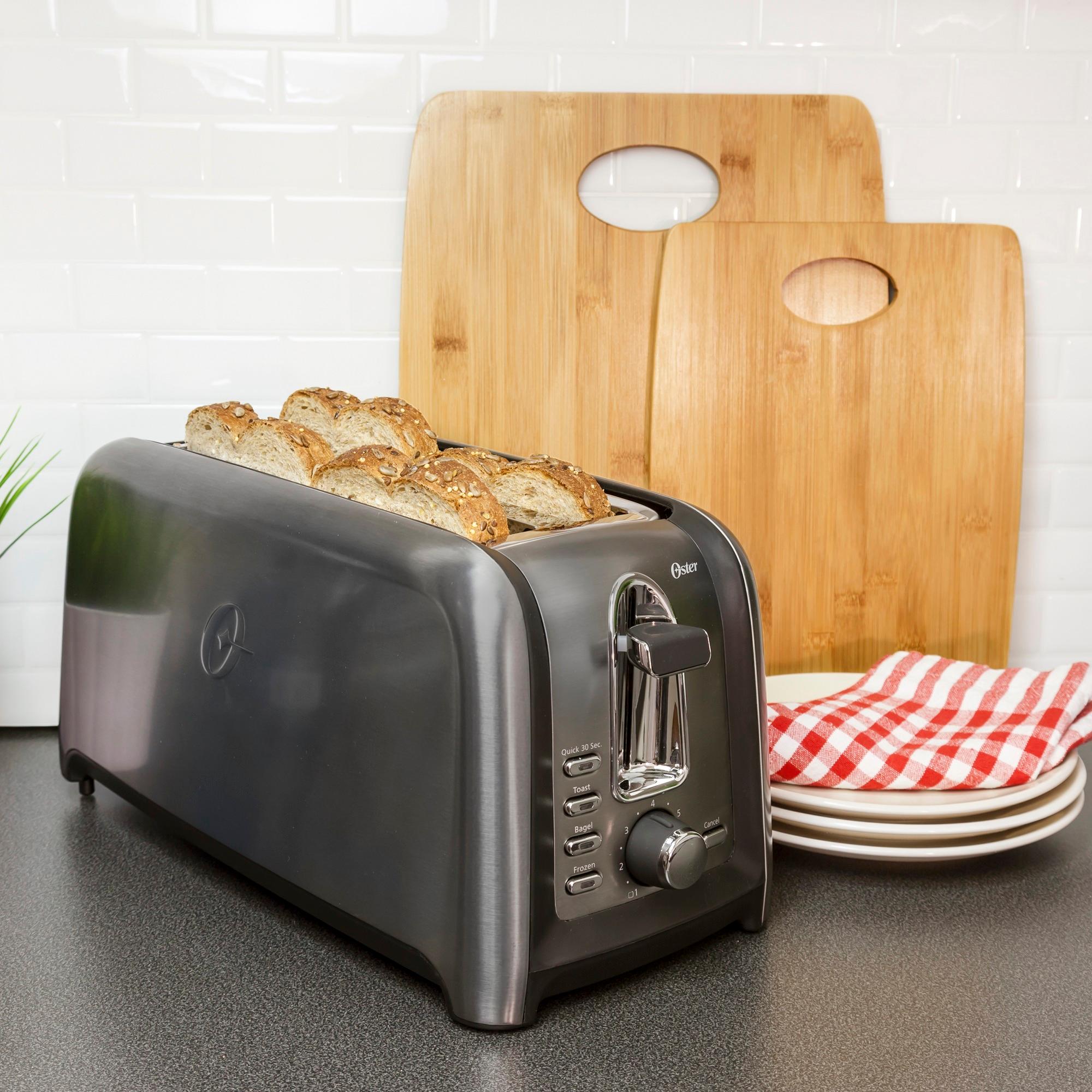 Oster 4 Slice Long Slot Stainless Steel Toaster