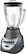 Left. Oster - 12-Speed Precise 700 Blender with Chopper - Metallic Gray.