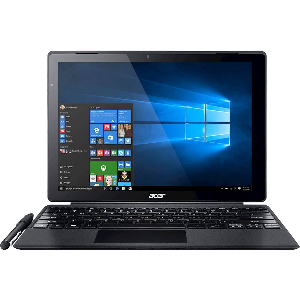 Front. Acer - Switch Alpha 2-in-1 12" Refurbished Touch-Screen Laptop - Intel Core i5 - 8GB Memory - 256GB Solid State Drive - Gray.