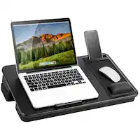 LapGear - Elevation Pro Lap Desk (Fits up to 17" Laptop) - Black Carbon - Front_Zoom