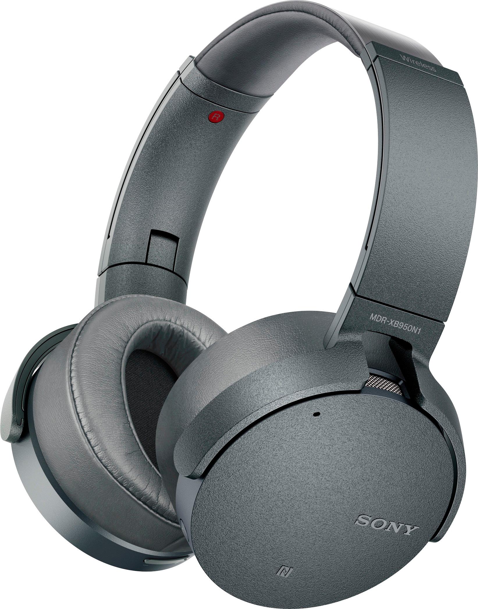 Rent to own Sony - XB950N1 Extra Bass Wireless Noise Cancelling Over-the-Ear Headphones - Titanium