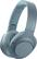 Front. Sony - H900N Hi-Res Wireless Noise Cancelling Headphones - Blue.