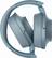 Left. Sony - H900N Hi-Res Wireless Noise Cancelling Headphones - Blue.