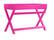 Left. Linon Home Décor - Penrose Two-Drawer Campaign-Style Writing Desk - Raspberry Pink.