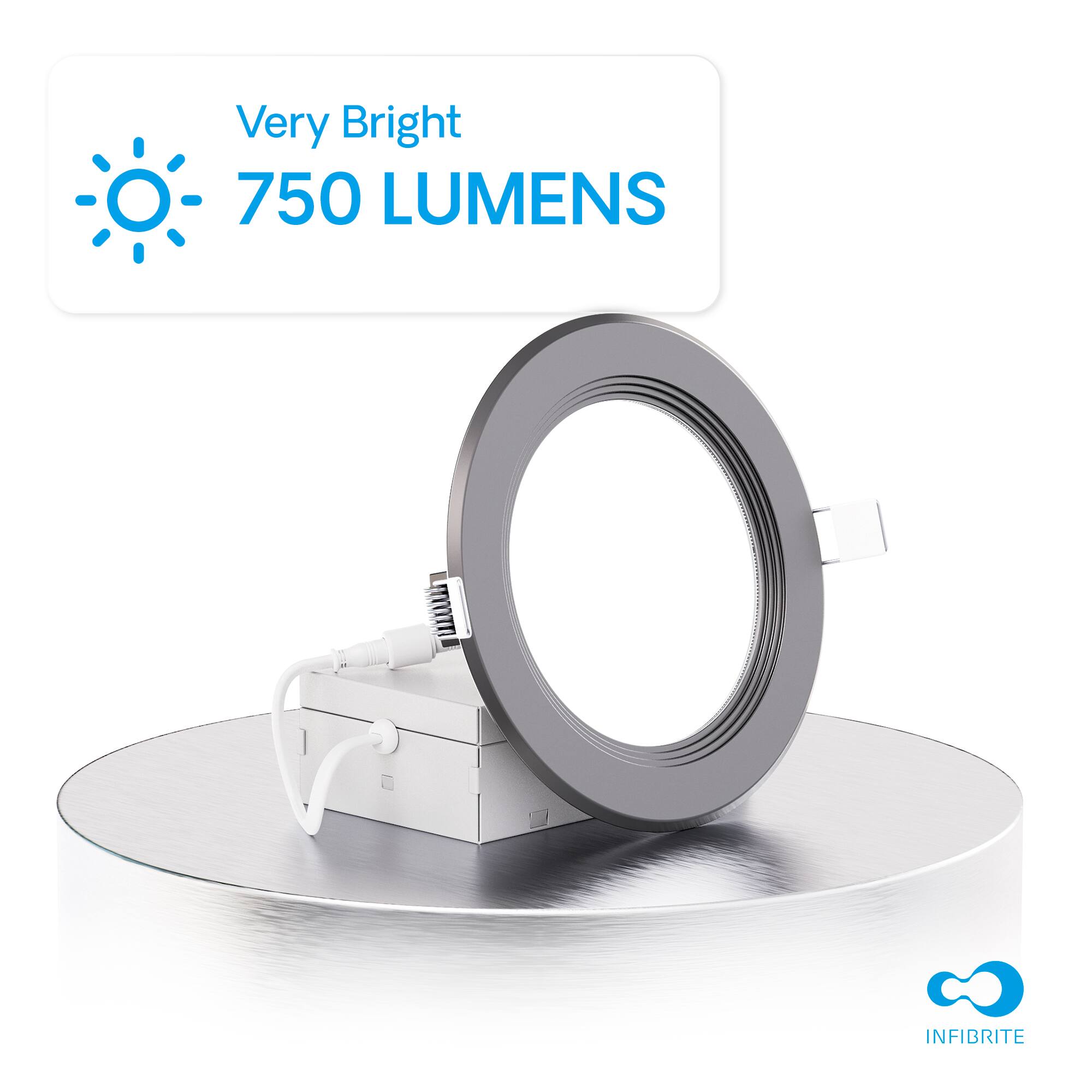 Very Bright  
750 LUMENS  
INFIBRITE