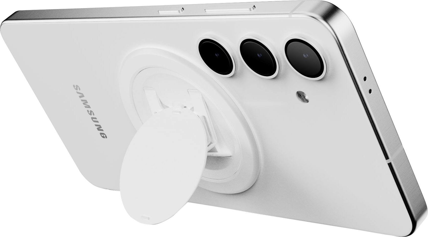 Alt View 1. OhSnap - Snap Magnetic UltraThin Universal Phone Grip and Stand with MagSafe Charge- Thru for Apple iPhones/Universal - Overexposed White.