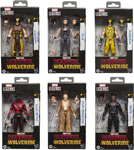 Hasbro - Deadpool & Wolverine - Marvel Legends - 6pc Action Figure Assortment - COLLECTIBLES - Multicolor