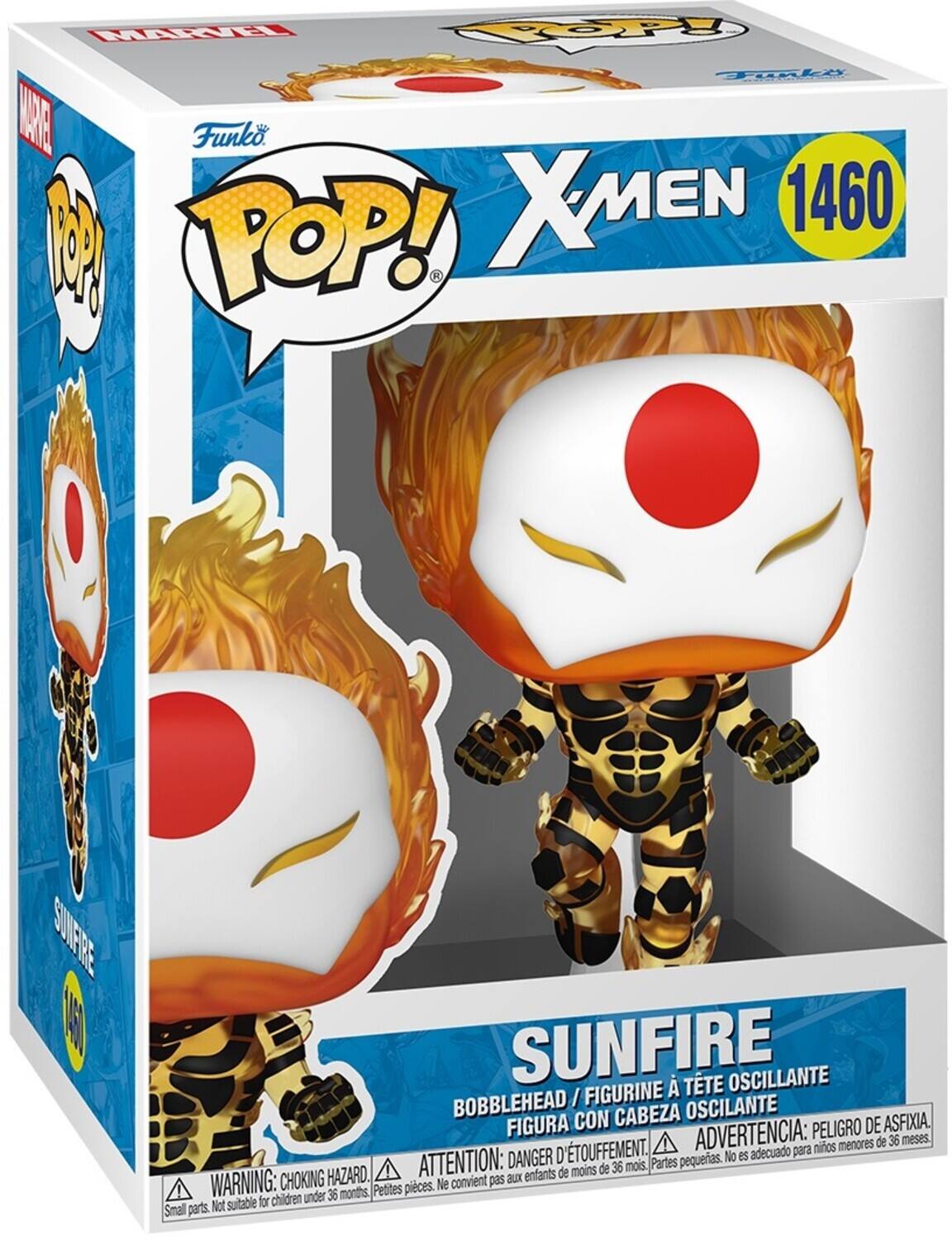 GARTl TOOPE Tpke RE Funko XMEN 1460 M POP! - SUIFIRE  SUNFIRE  TTE OSCILANTE BOBBLEHEAD / FIGURINE OSCILANTE FIGURA CON CABEZA DE ASFIXIA ADVERTENCIA: PELIGRO DE ASFIXIA. ATTENTION: DANGER D'ÉTOUFFEMENT. Partes pequeñas. No es adecuado para menores de 36 meses. CHOKING HAZARD. WARNING: Choking hazard. Petites pièces. Ne convient pas aux enfants. Small parts. Not suitable for children under 36 months.