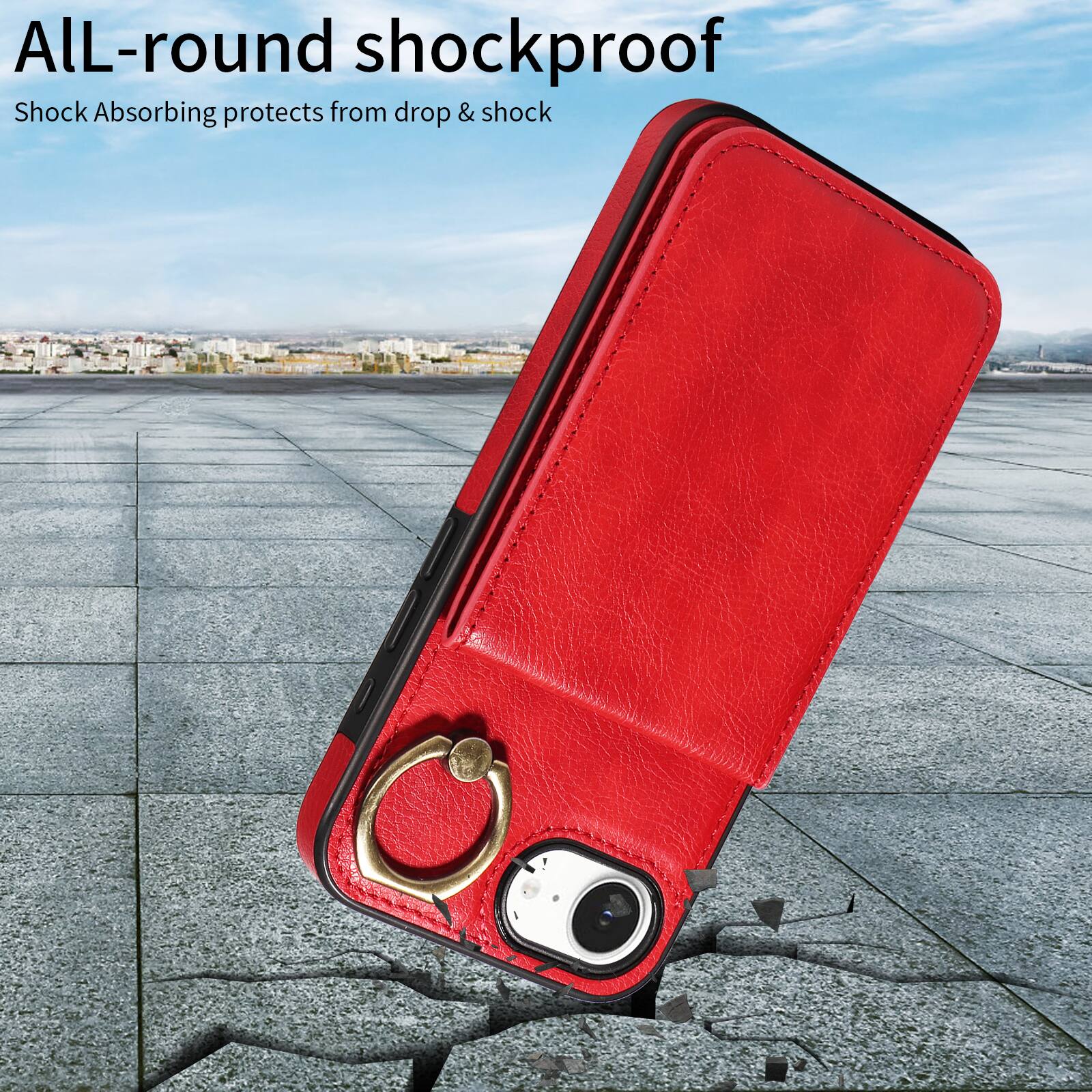 All-round shockproof  
Shock Absorbing protects from drop & shock