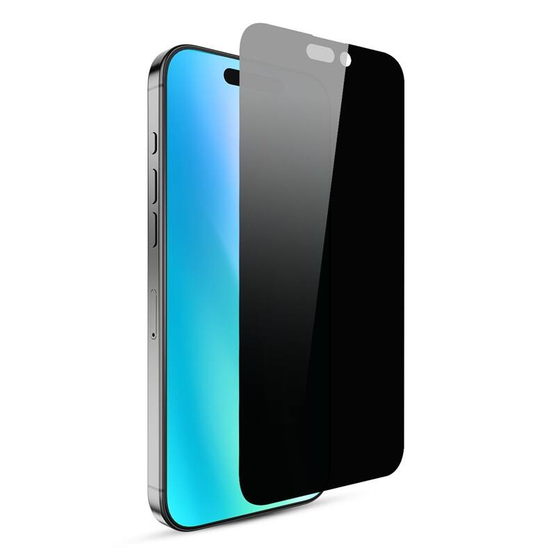 Mybat Pro - 360° Privacy Full Coverage Tempered Glass for Apple iPhone 16 / 15 (6.1) - Clear