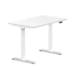 FlexiSpot - E7 48''W Electric Adjustable Standing Desk Chipboard, / - White