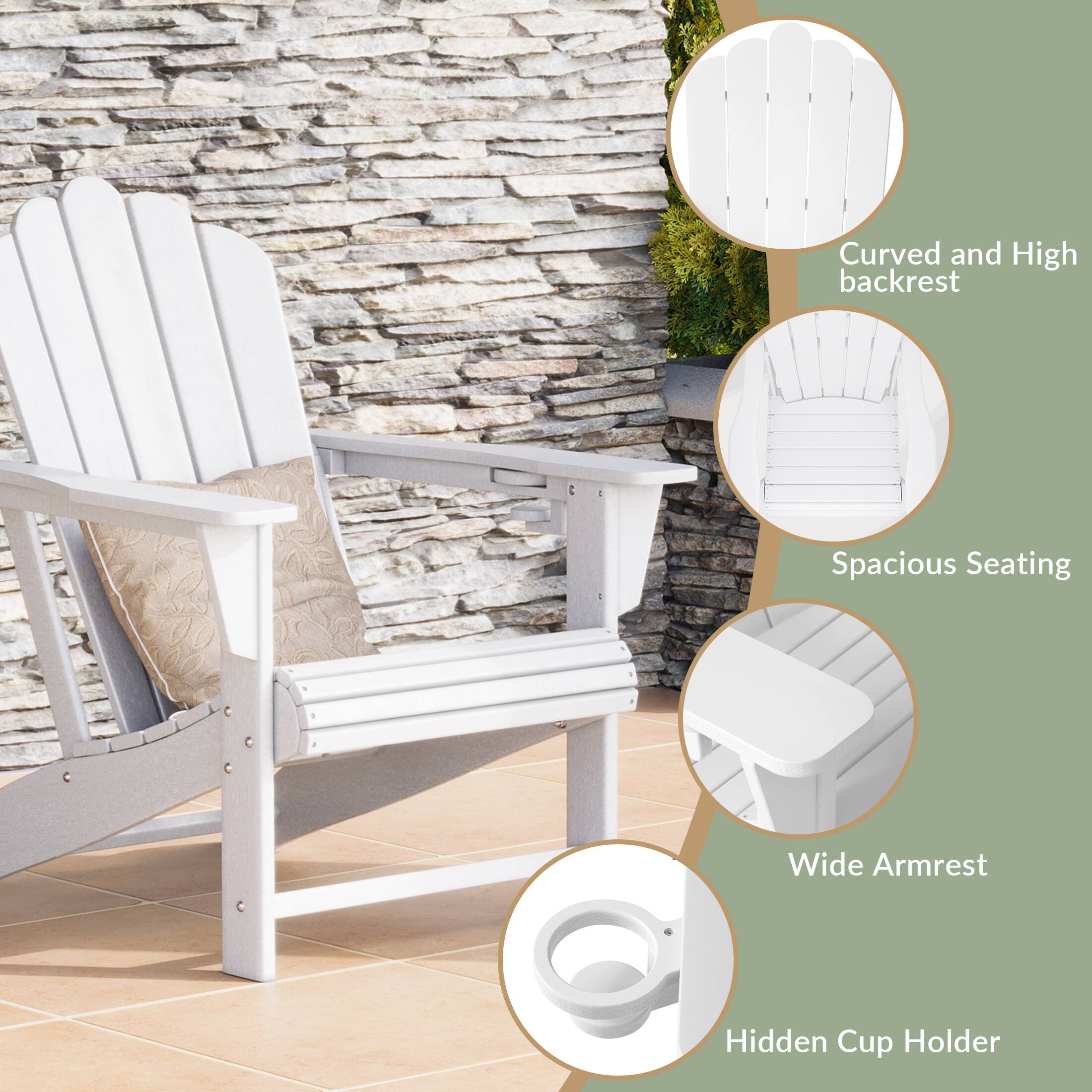 Curved and High backrest  
Spacious Seating  
Wide Armrest  
Hidden Cup Holder
