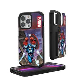 Keyscaper - Marvel Cover Art Rugged Phone Case - Apple iPhone 15 - Captain America