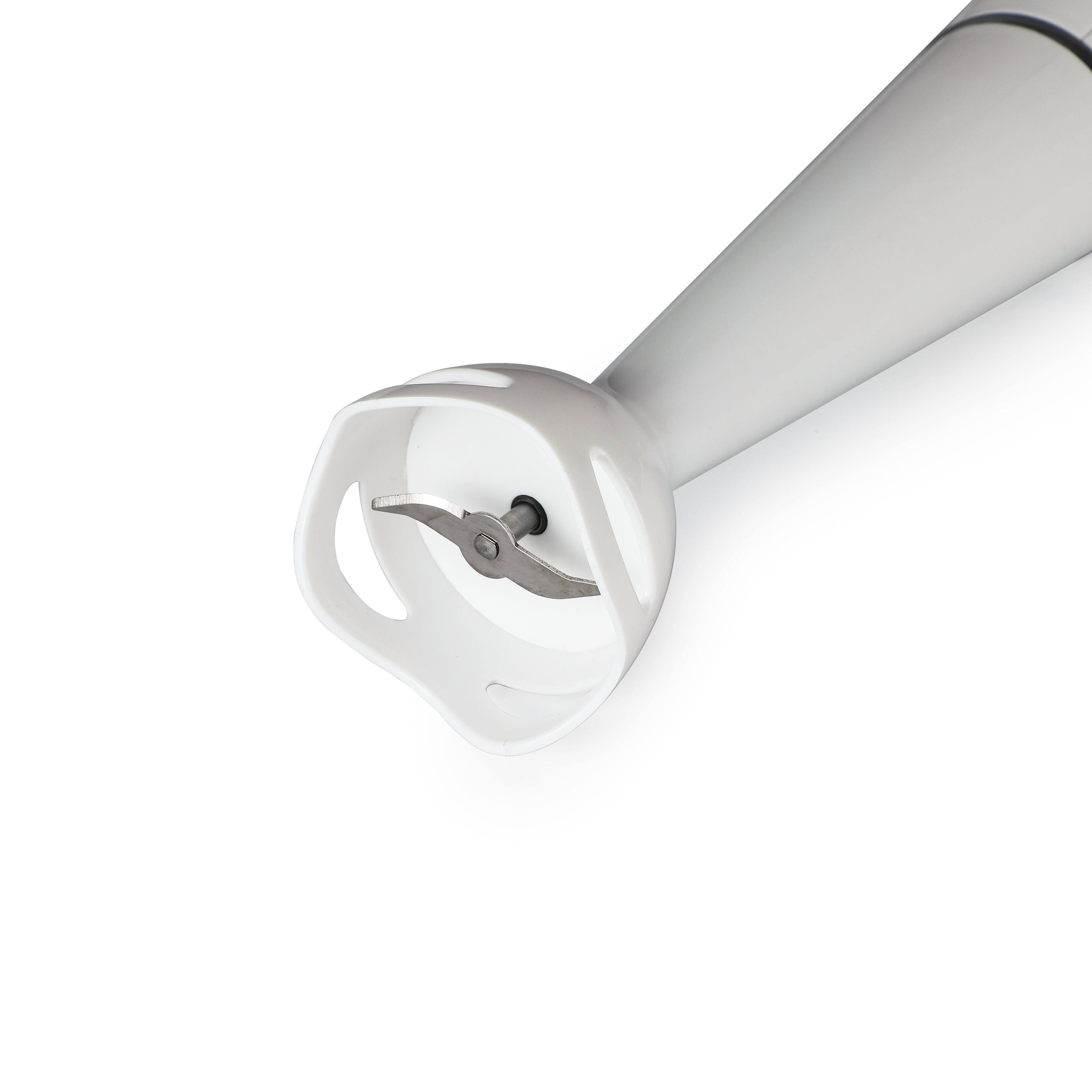 Back. Commercial Chef - COMMERCIAL CHEF Immersion Blender, Hand Blender with Stainless Steel Blades - White.