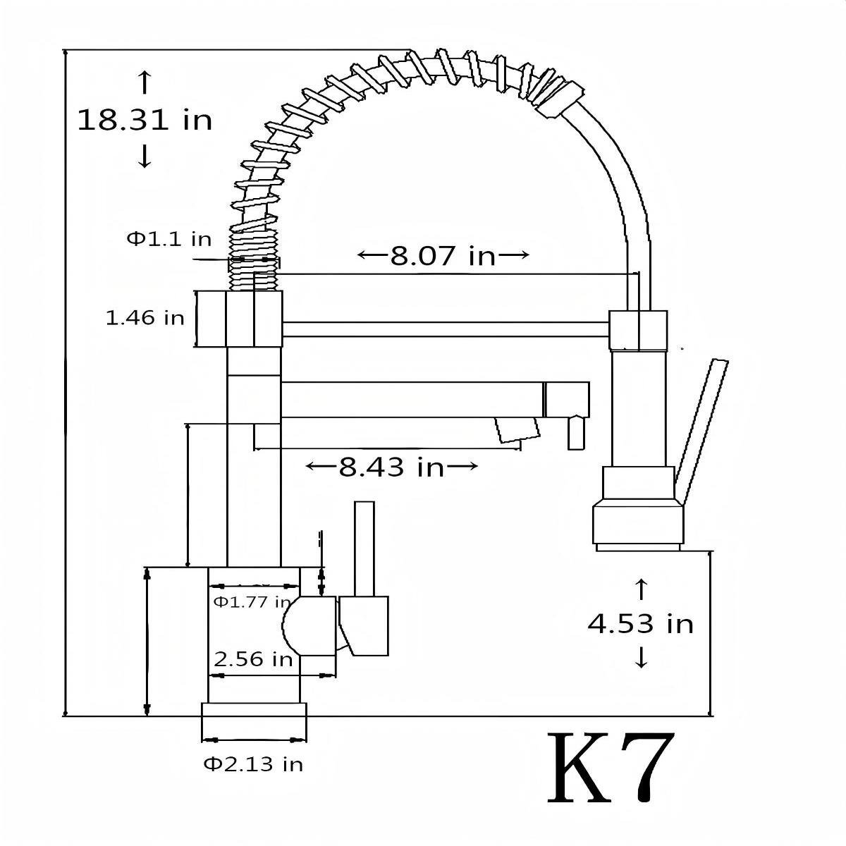 18.31 in  
1.1 in  
8.07 in  
1.46 in  
8.43 in  
1.77 in  
2.56 in  
4.53 in  
2.13 in  
K7