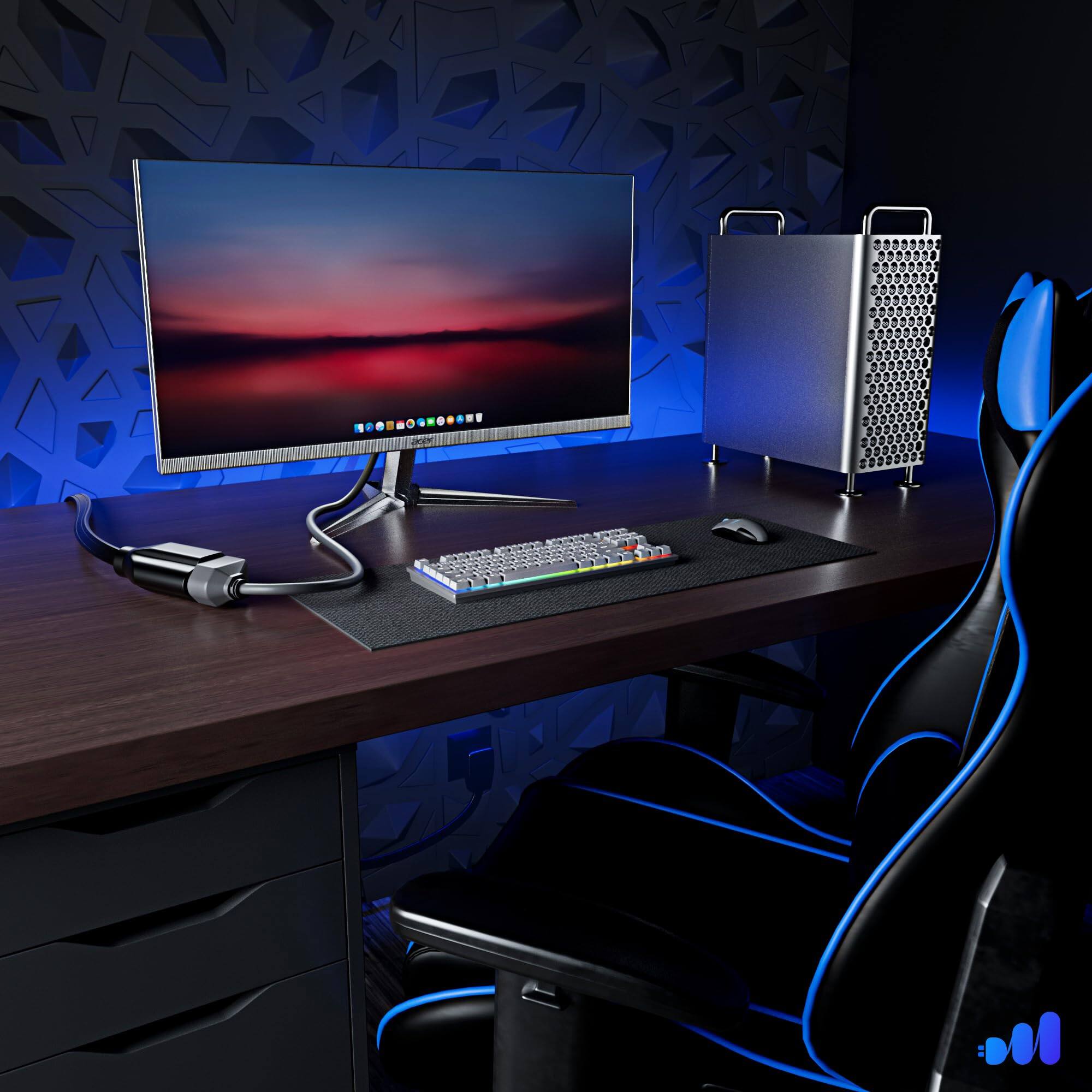 Alt View 5. Maximm - Extension Cord Heavy Duty (50 Ft) Flat Wire 3-Prong Flat Plug, 14 AWG Power Cord - UL Certified - Black.