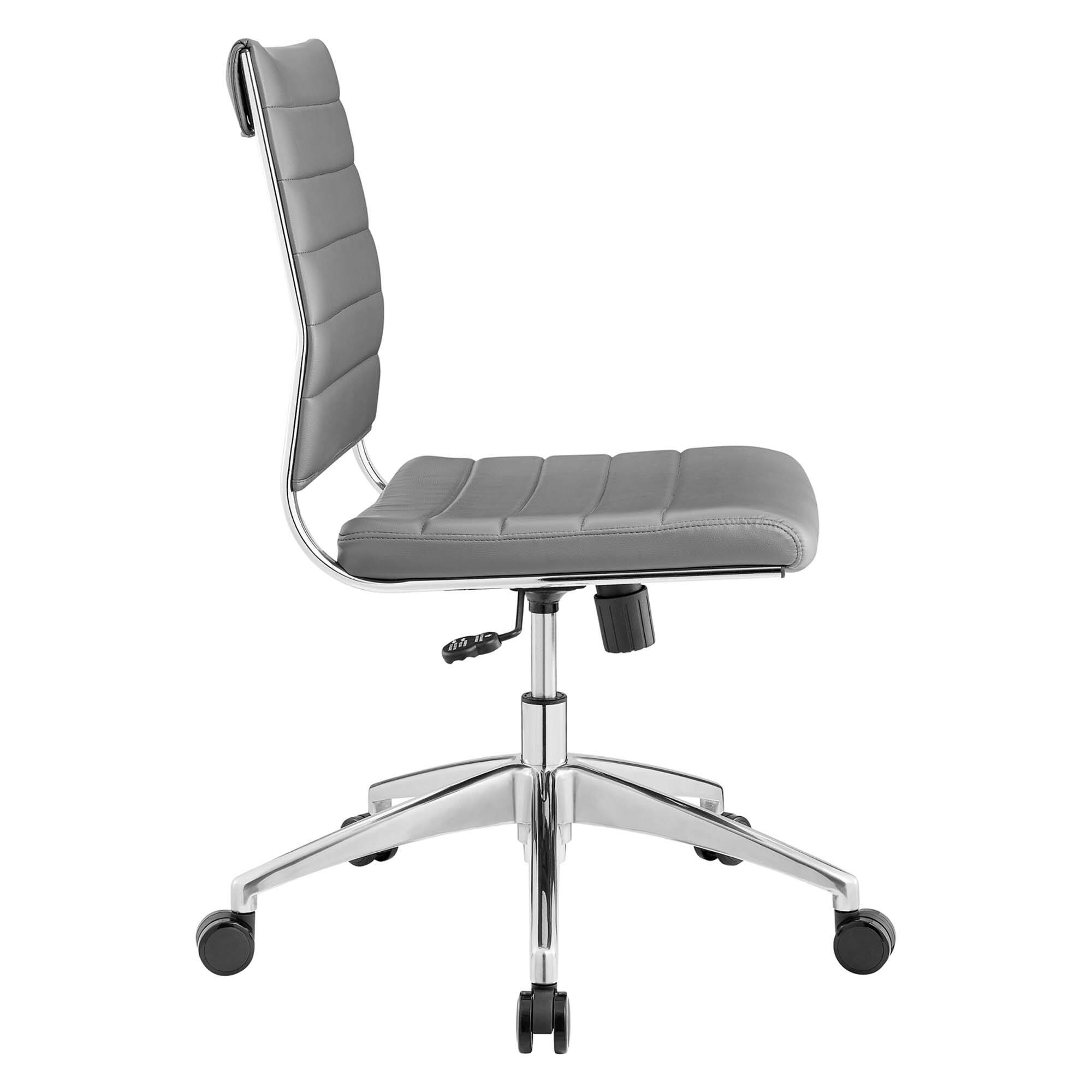 Alt View 1. Modway - Jive Armless Mid Back Office Chair by Modway - Gray.