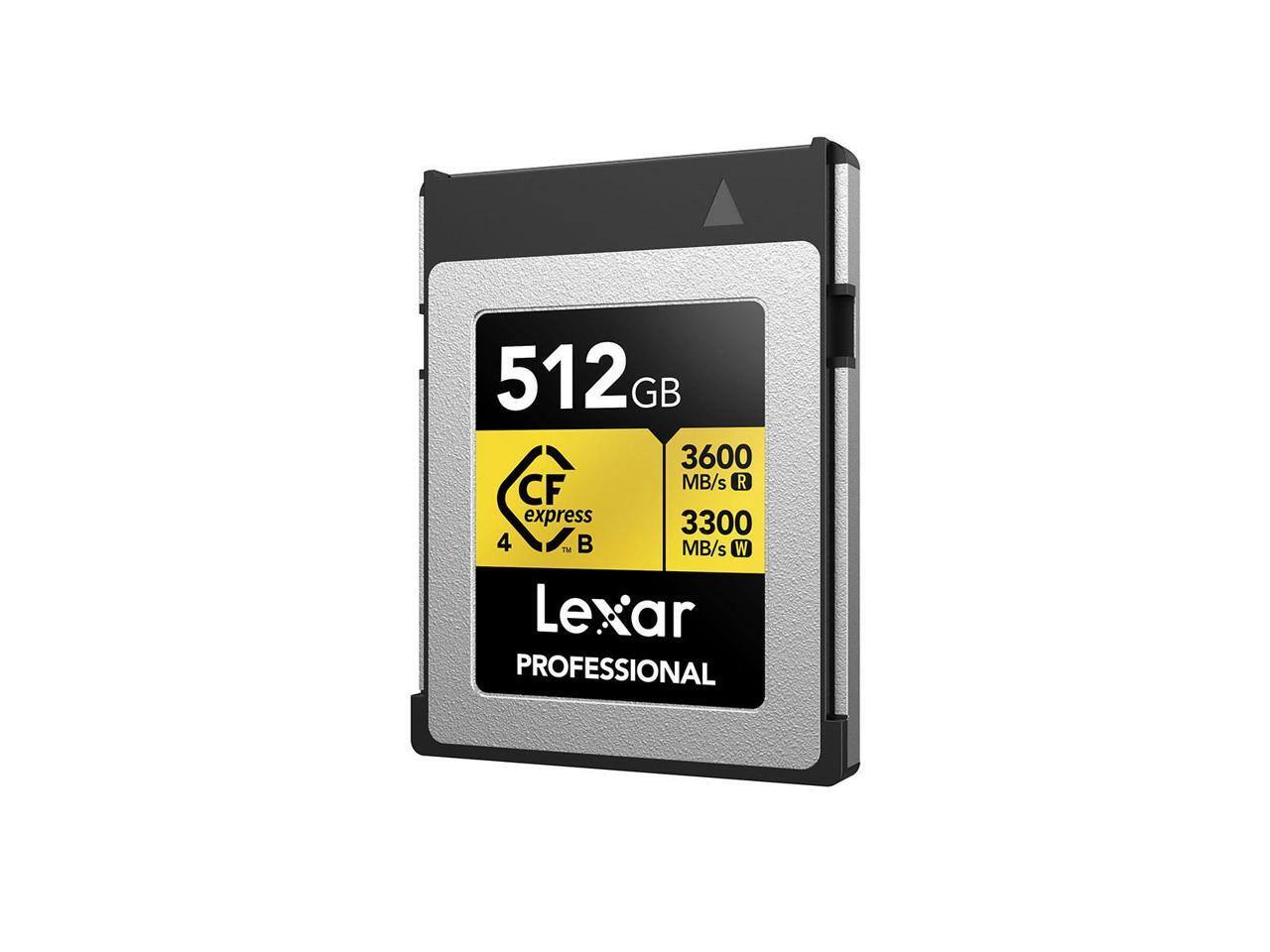 512 GB 3600 MB/s R 3300 MB/s W CF express 4 Lexar PROFESSIONAL