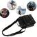 Left. Acteck - Large Crossbody Shoulder Bag Leather Sling Bag for Men Anti-Theft Travel Chest Purse - Black.