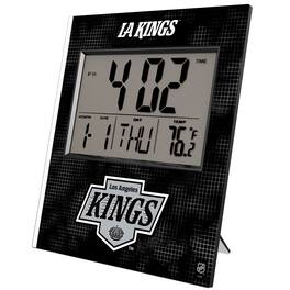 Keyscaper - Los Angeles Kings Cross Hatch Digital Desk Clock - Multicolor