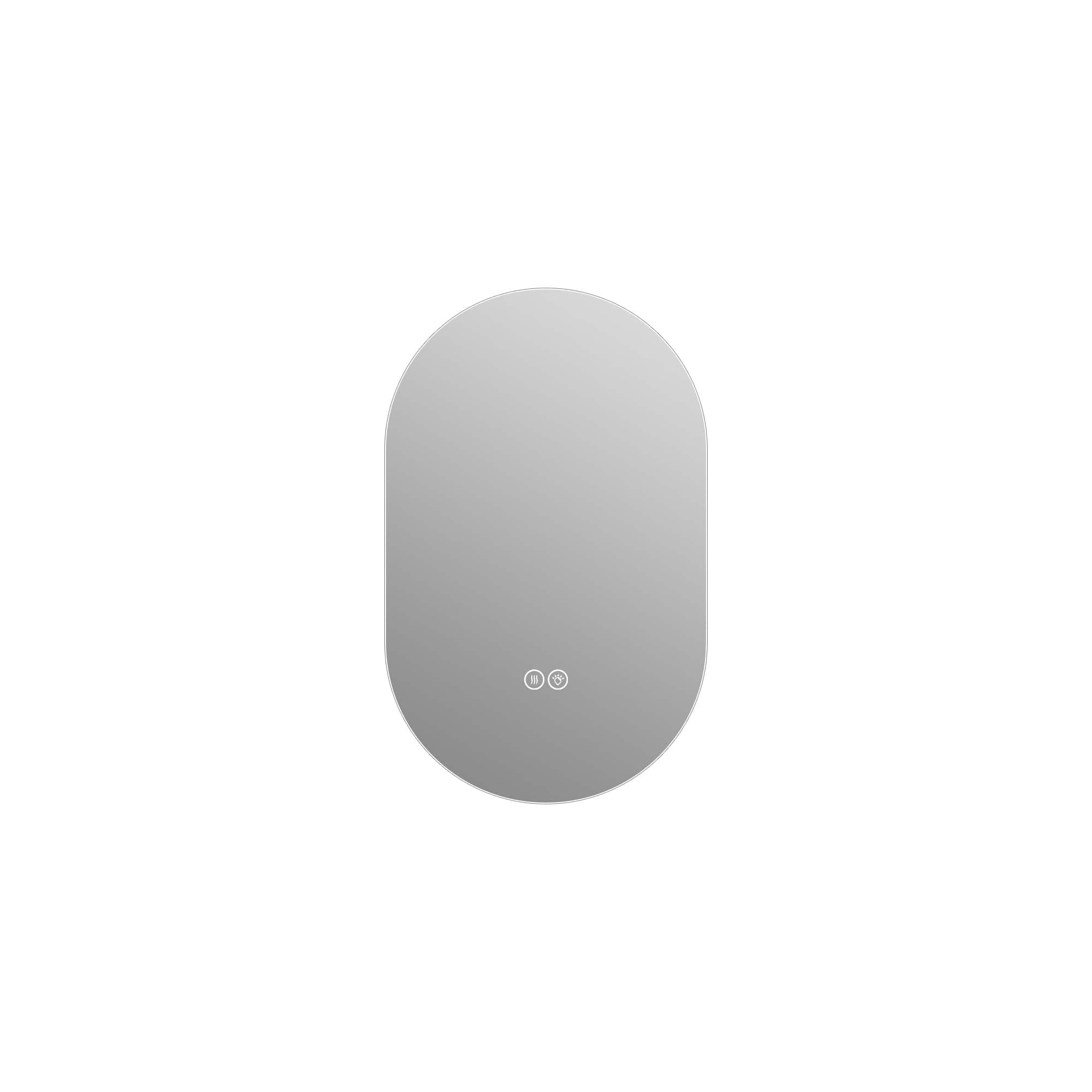 Boyel Living - 24 in x 36 in Capsule LED Backlit Bathroom Mirror with Anti-Fog and Dimmable Lighting - Clear price history on PriceWatchPro