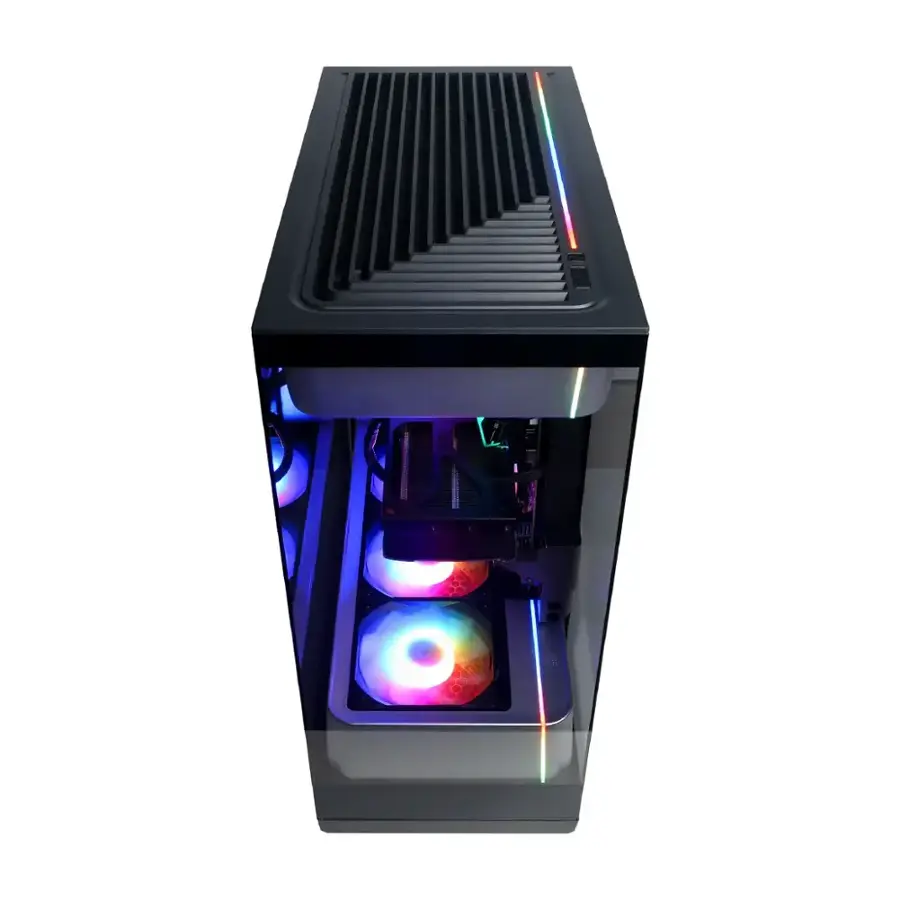 Alt View 13. CyberPowerPC - Gamer Supreme Gaming Desktop - Intel Core Ultra 9 285K - 64GB Memory - NVIDIA GeForce RTX 5070 Ti 16GB - 2TB PCIe 4 SSD - Black.