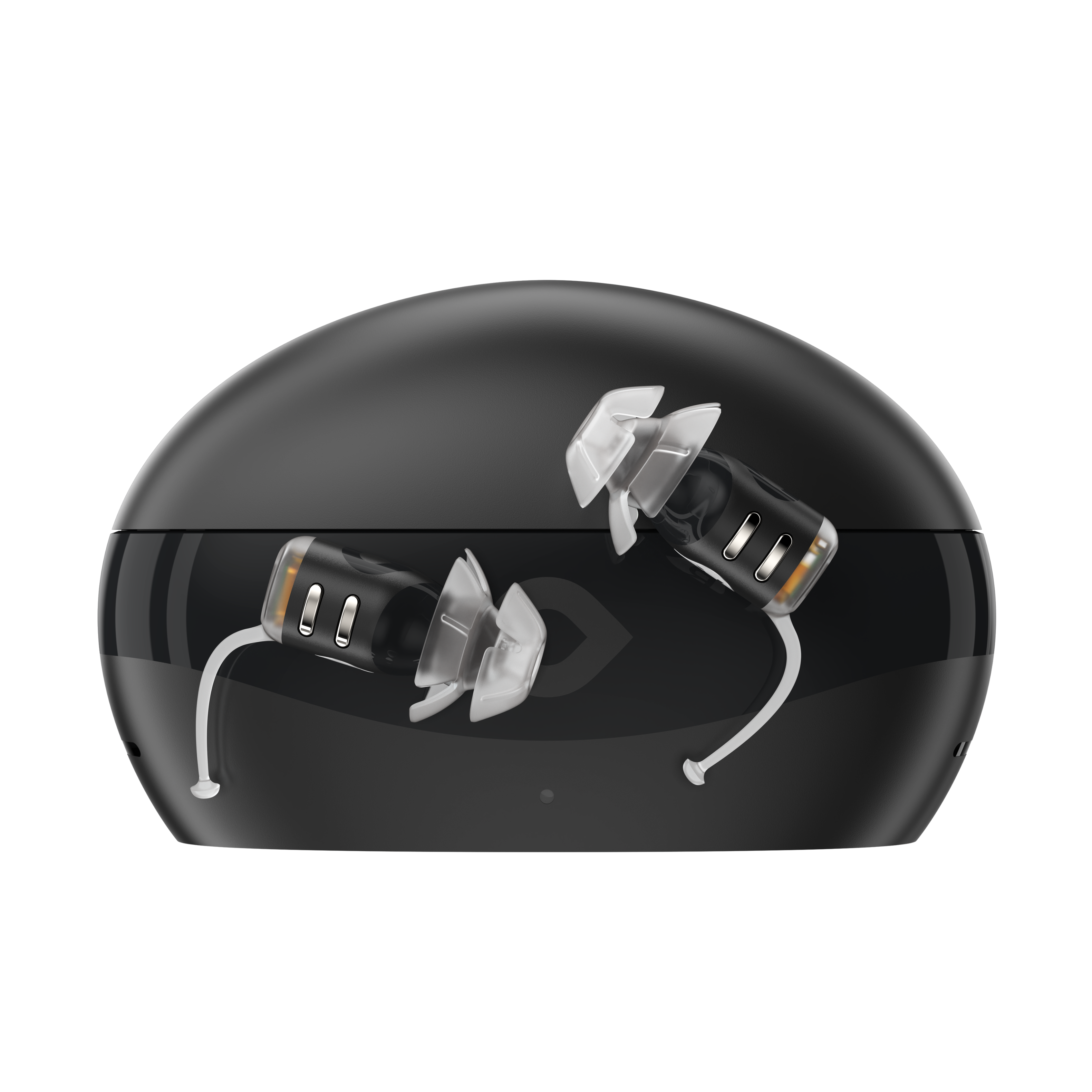 Front. Eargo - SE Self-Fitting FDA-Cleared OTC Hearing Aids - Discreet CIC, Rechargeable, Award-Winning* Support - Black.