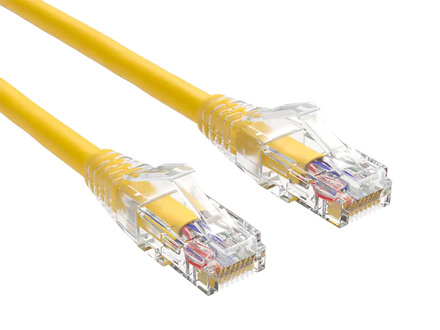 Cable Riser Outside Cable Leader Cat 6 Ethernet Cable, 24 AWG Clear Boot RJ45 Patch ...