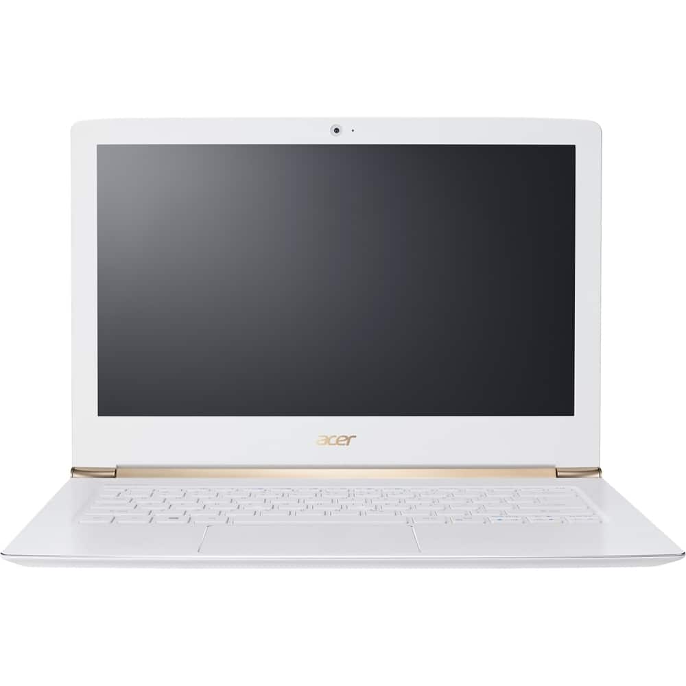 Acer - Aspire S 13 13.3" Refurbished Touch-Screen Laptop - Intel Core i5 - 8GB Memory - 256GB Solid State Drive - White - Larger Front