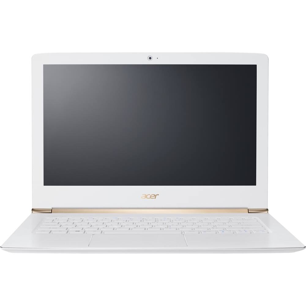 Front. Acer - Aspire S 13 13.3" Refurbished Touch-Screen Laptop - Intel Core i5 - 8GB Memory - 256GB Solid State Drive - White.