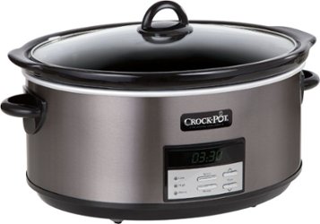 Crock-Pot - 8-Quart Slow Cooker - Black Stainless - Angle_Zoom