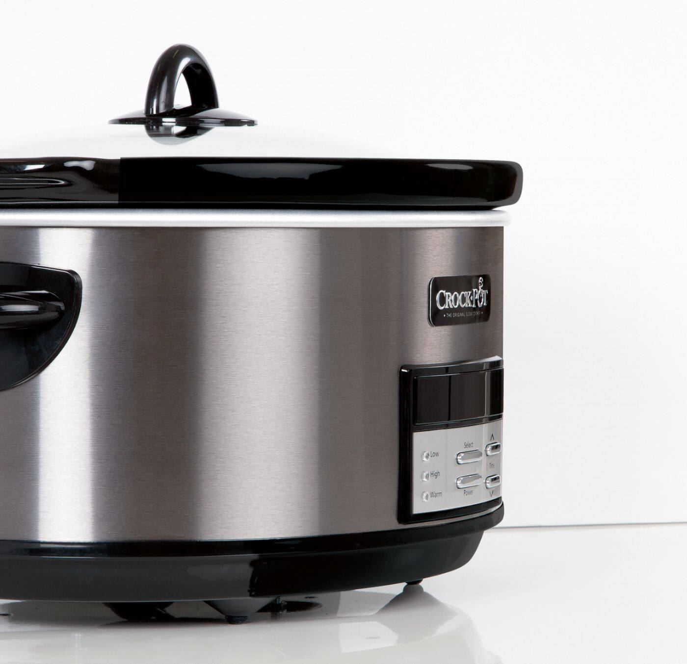 Alt View 12. Crock-Pot - 8-Quart Slow Cooker - Black Stainless.