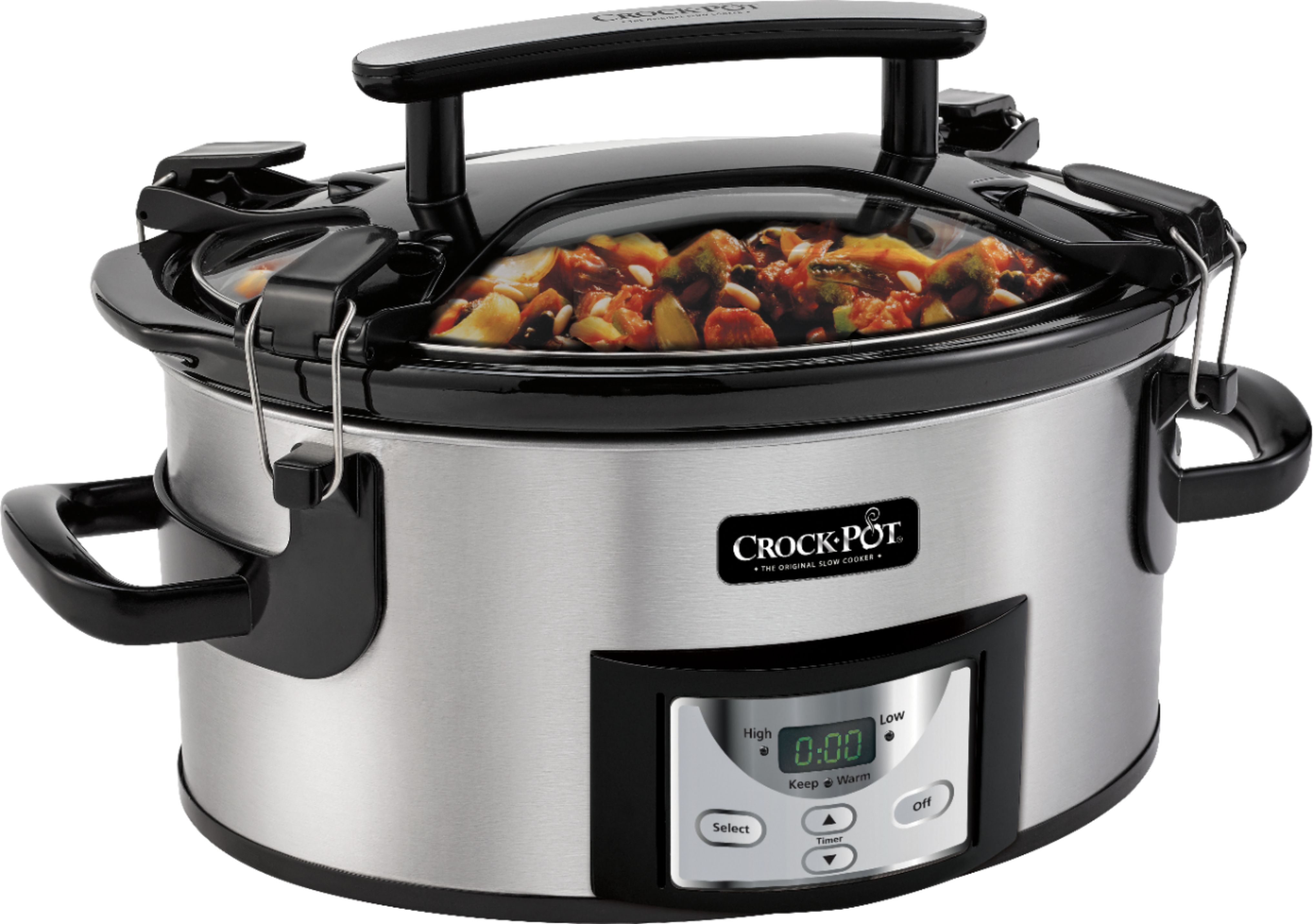 ugentlig Hverdage chikane Crock-Pot Cook & Carry 6-Quart Slow Cooker black/silver SCCPVC600EC-S -  Best Buy