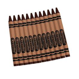 Crayola - Single Color Bulk Crayons, Regular Size, Brown, 12 Count
